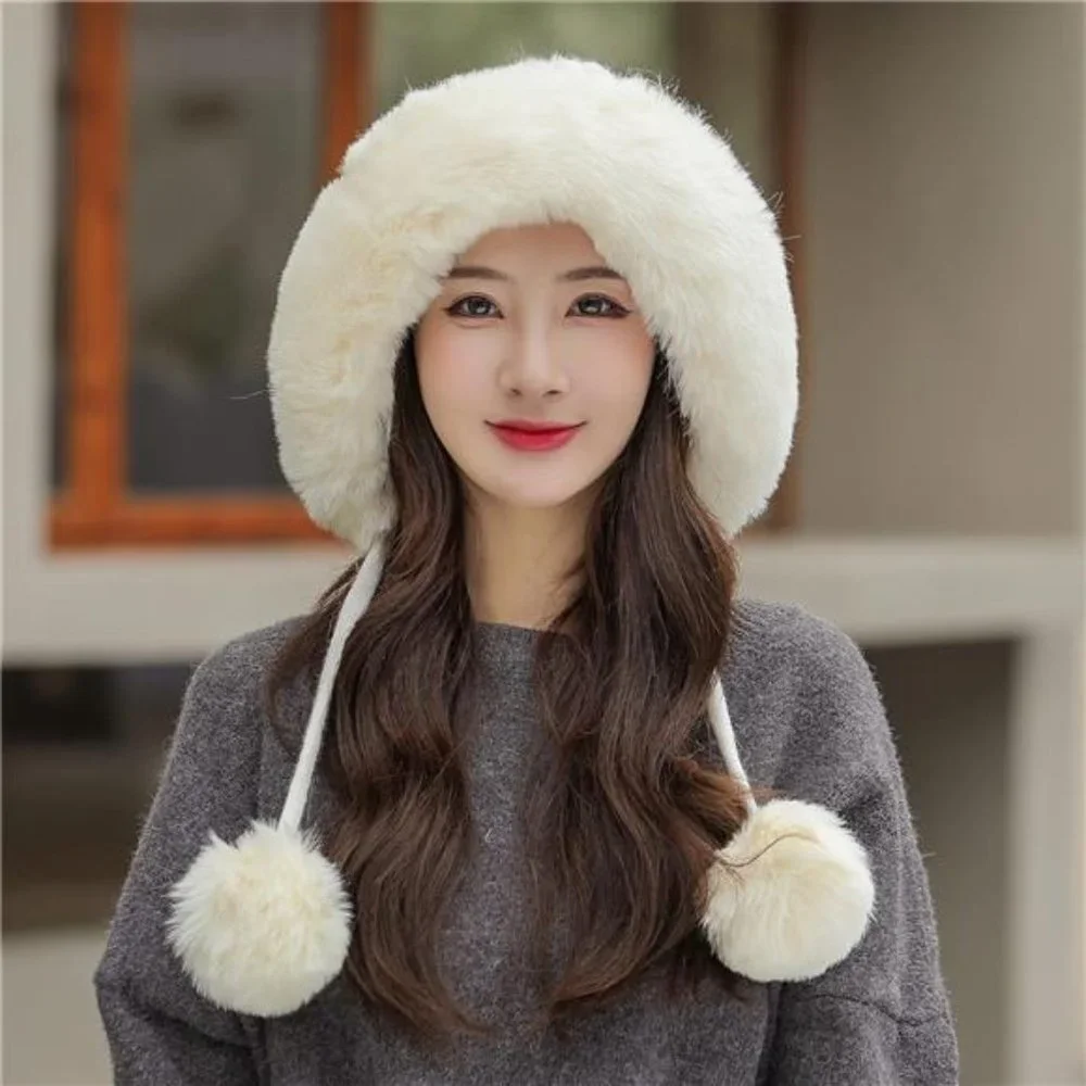 Women Winter Beanie Hat Ear Flaps Sherpa Knit Fleece, A3-Naibai_3